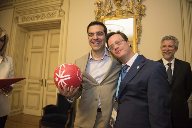 tsipras special olympics