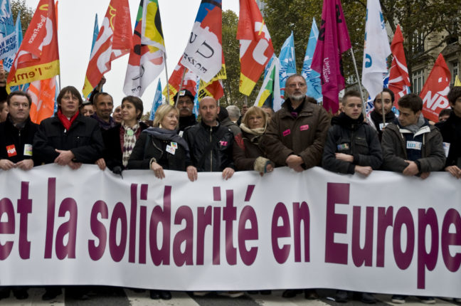 manif austerite paris