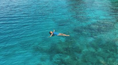 woman swimming on sea 2403916