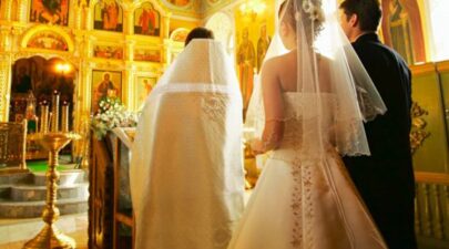 wedding ceremony in church