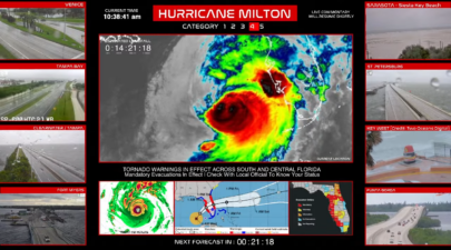 🔴LIVE Hurricane Milton Live Tracker CAT 5 CONFIRMED 3 47 33 screenshot